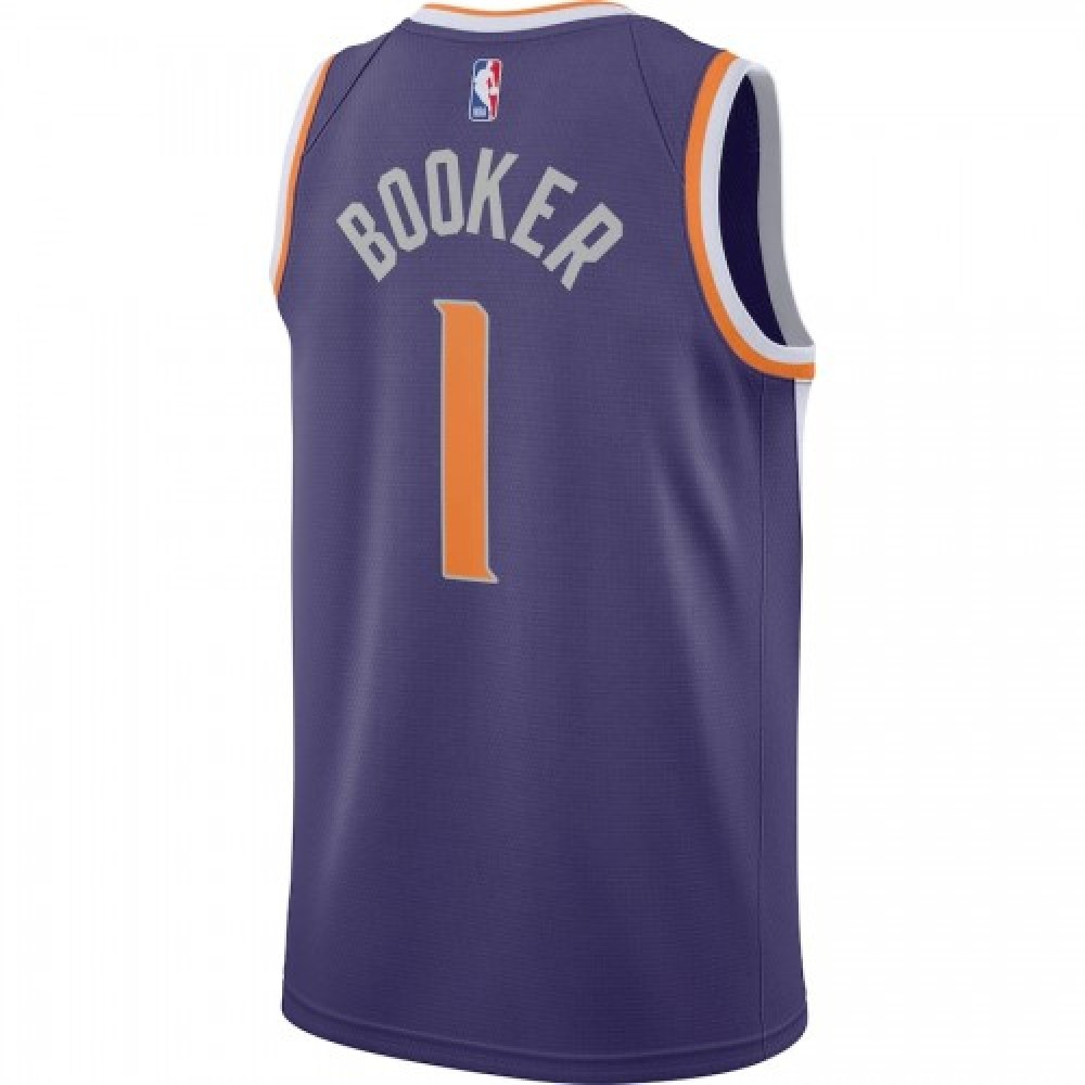 Men's Phoenix Suns Devin Booker #1 Purple 2020/21 Swingman Jersey - Icon Edition-Pro Kit Vault | Brand New 26/27 Sports Jerseys